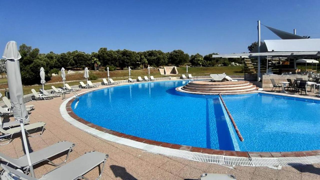 Olia Sea View Shared Pool Villa, Néa Fókaia Екстериор снимка